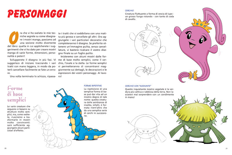 Disegnare mostri manga::Corso di disegno per principianti