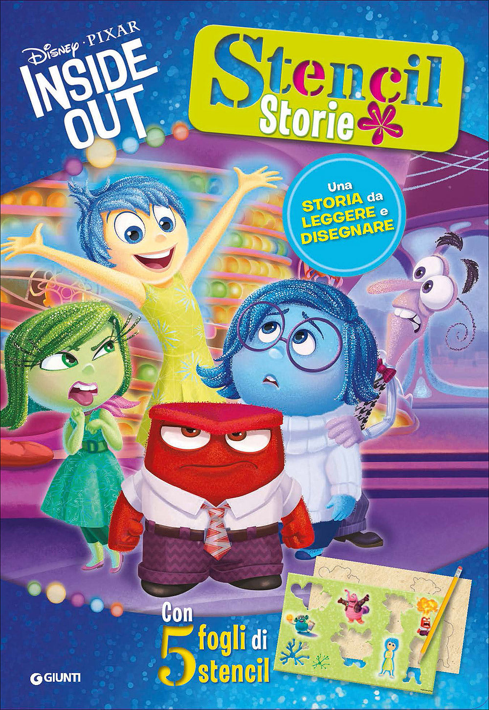 Stencil Storie - Inside Out::Una storia da leggere e disegnare - Con 5 fogli di stencil