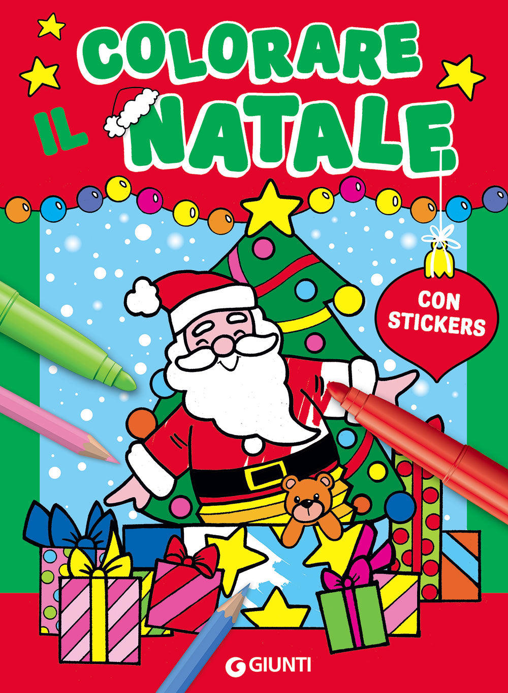 Colorare il Natale::Con stickers