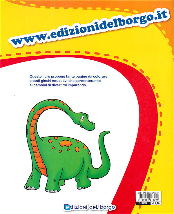 Colora e gioca con i dinosauri::4/6 anni