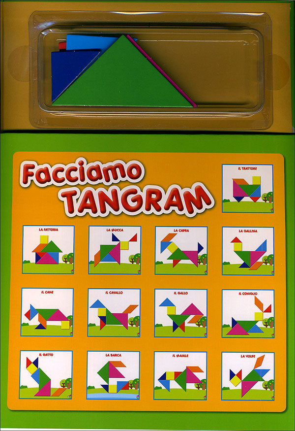 Facciamo Tangram::Leggi le storie e gioca a ricomporre i soggetti con i magneti