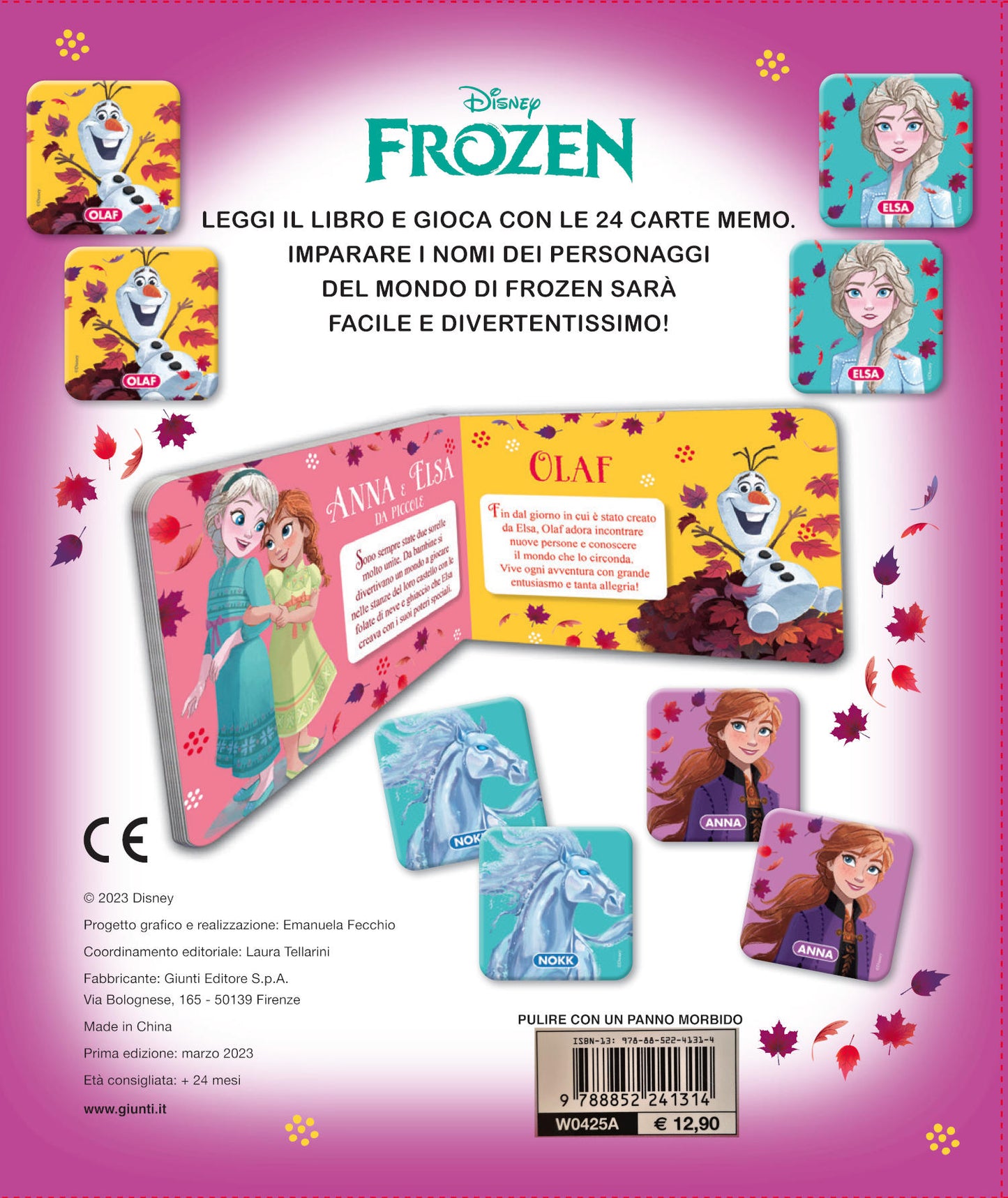 Frozen Memo Leggi e Gioca::Un libro e 24 carte per giocare