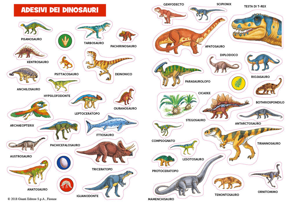 Dinosauri::Curiosità - Stickers - Giochi
