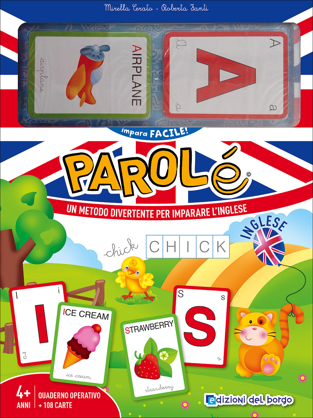 Parolé inglese::Un metodo divertente per imparare l'inglese - Quaderno operativo + 108 carte