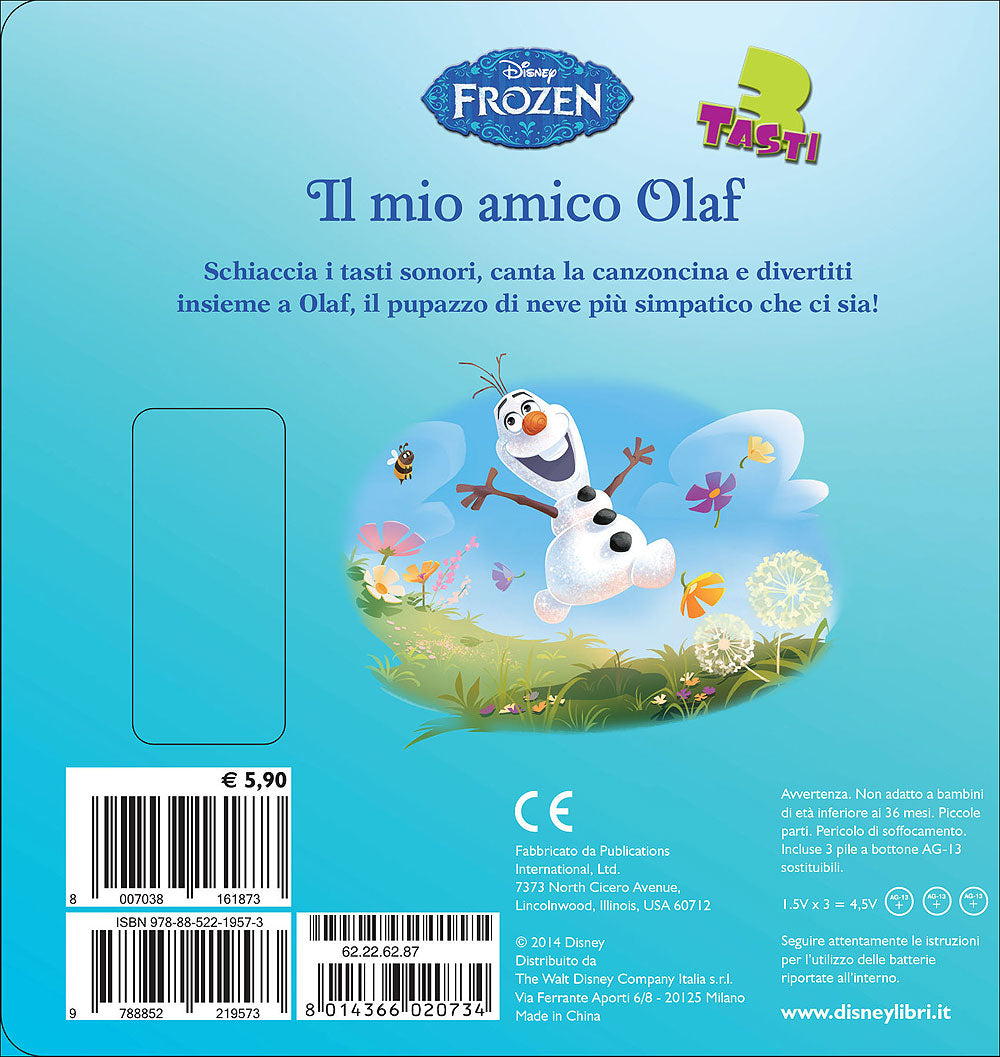 3 tasti - Frozen. Il mio amico Olaf