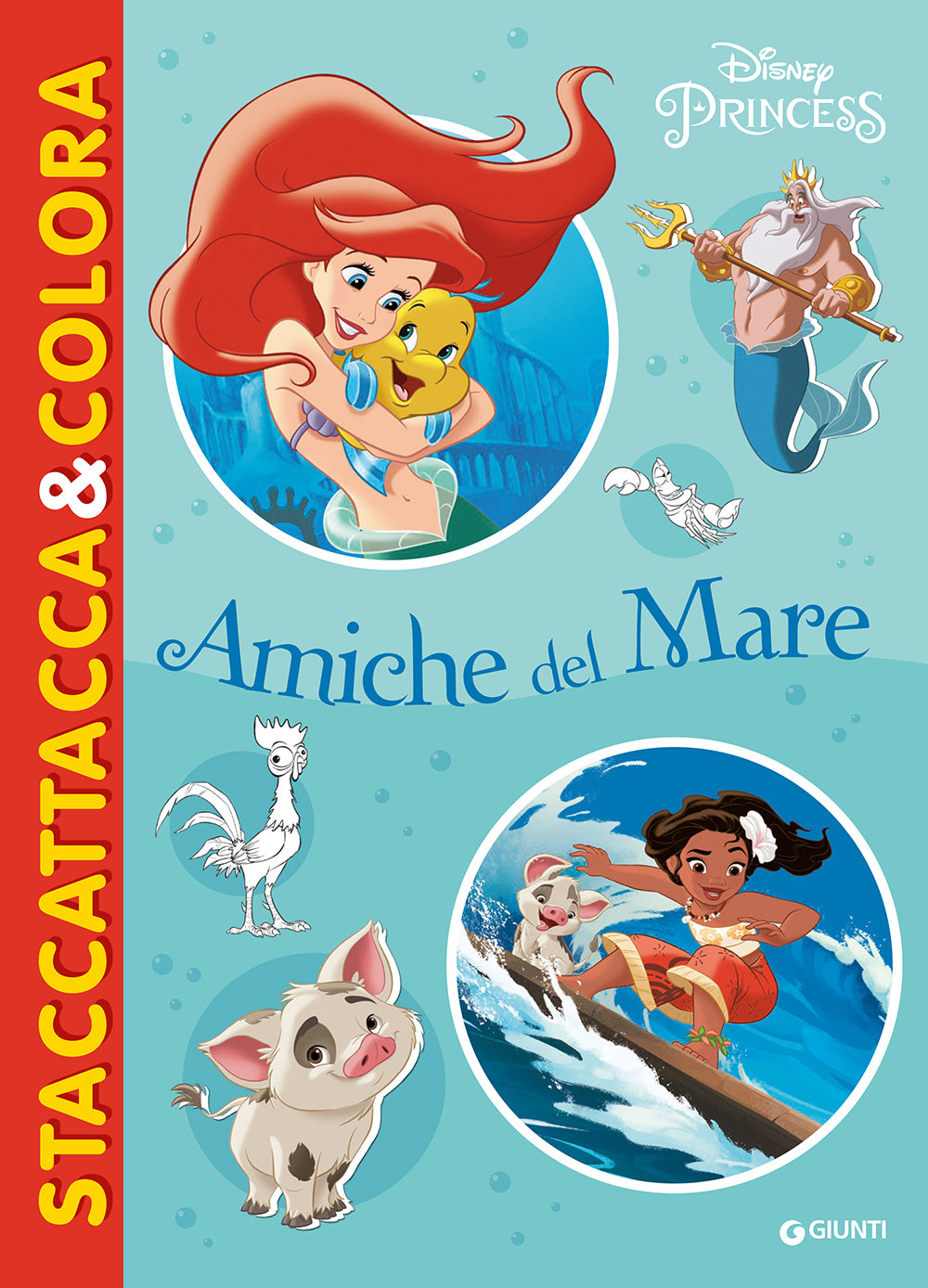 Amiche del mare Staccattacca&colora Disney Princess