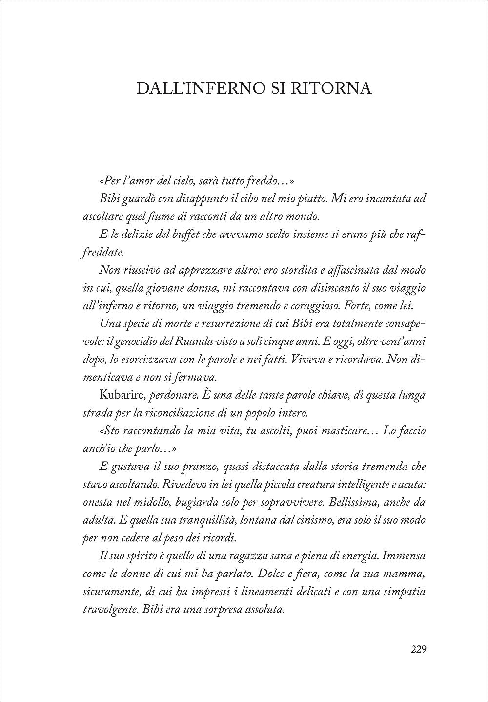 Dall'inferno si ritorna::La storia vera di Bibi, a cinque anni in fuga dal Ruanda