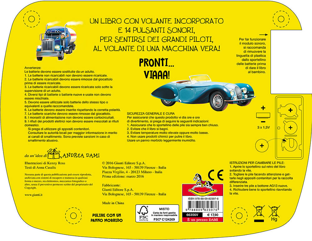 Car Book::Con 14 pulsanti sonori