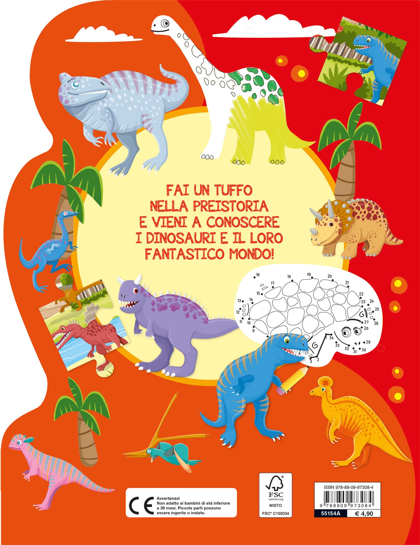 Dinosauri::Gioca e colora