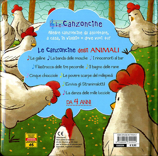 Le Canzoncine degli Animali + CD::Leggi e canta con noi!