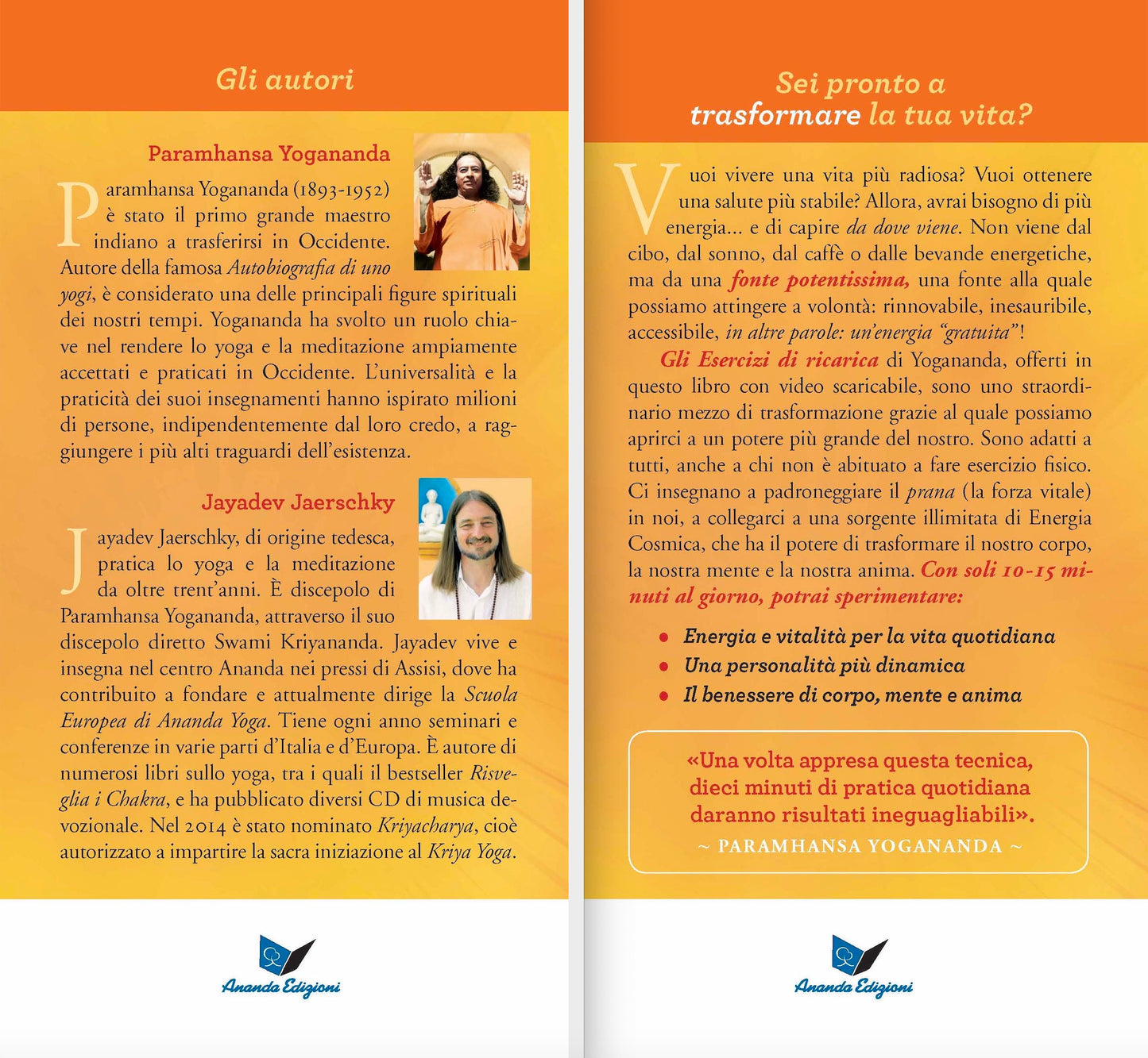 Gli Esercizi di ricarica di Paramhansa Yogananda Nuova Edizione::Come trasformare corpo, mente e anima con l'energia vitale