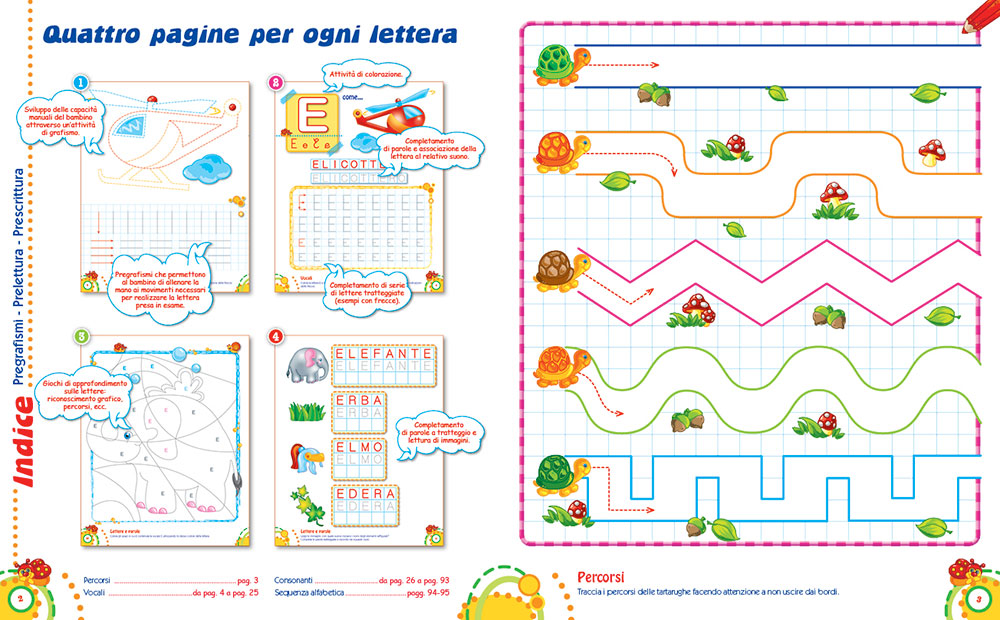 Gioco, mi diverto, scrivo! - 4/6 anni::Imparo le lettere dell'alfabeto