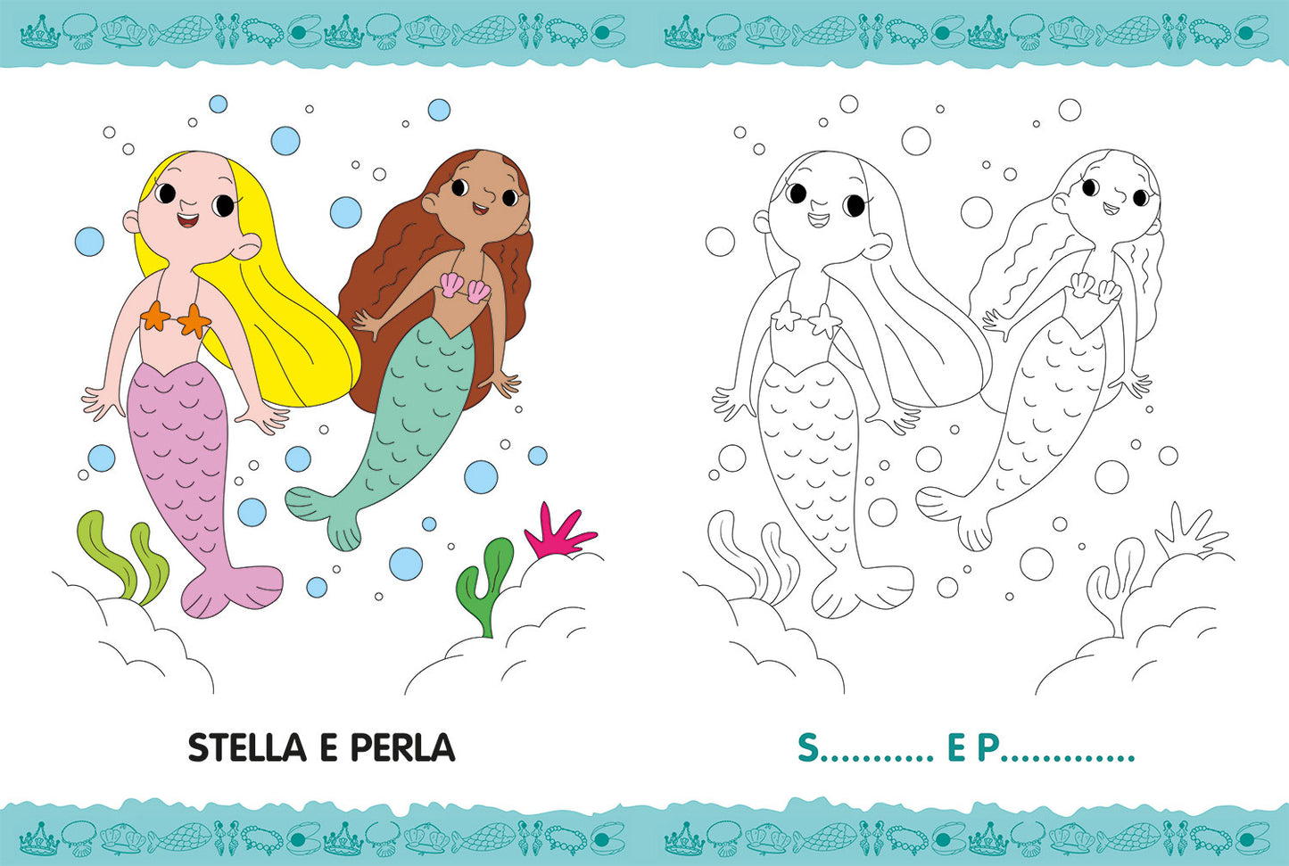 Colora e gioca con le sirene::Con stickers