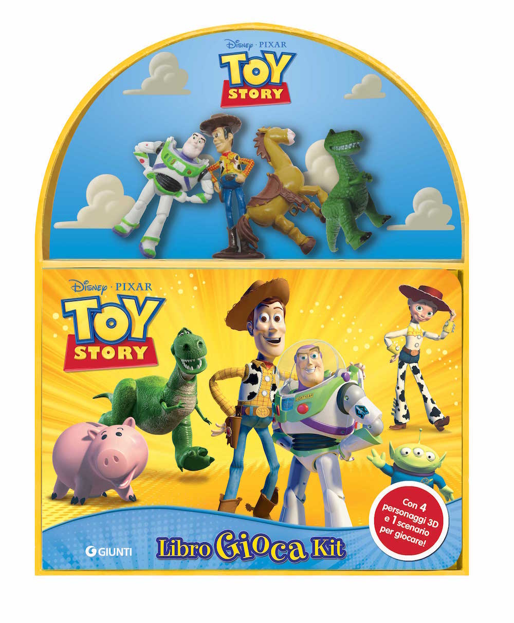 Toy Story - LibroGiocaKit::Con 4 personaggi 3D e 1 scenario per giocare!