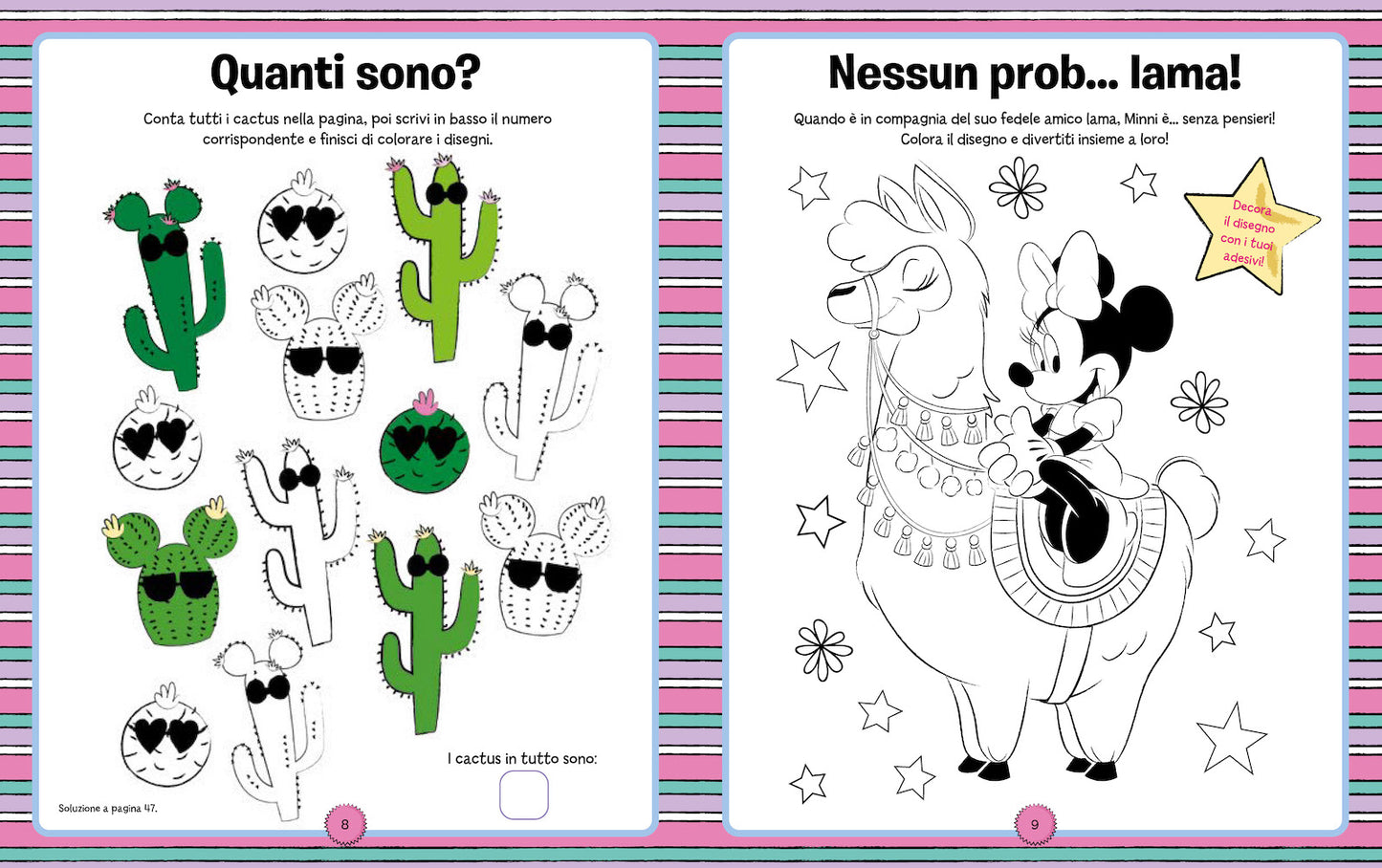 Minnie Unicorni che passione! 1000 Sticker::Tanti giochi e attività