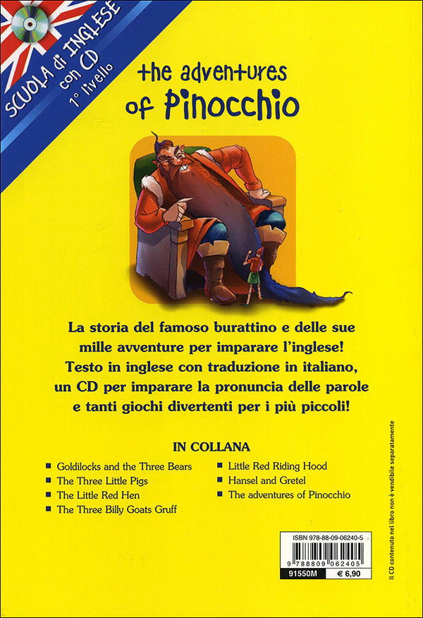 The adventures of Pinocchio + CD::Le avventure di Pinocchio