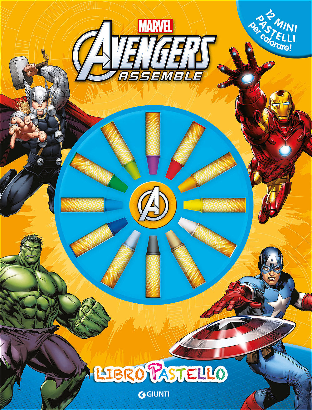 Libro Pastello - Avengers Assemble::12 mini pastelli per colorare!