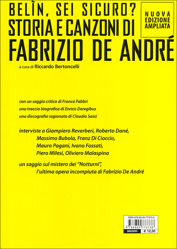 Belin, sei sicuro? Storia e canzoni di Fabrizio De André::Con gli appunti inediti de "I Notturni" - Nuova edizione ampliata