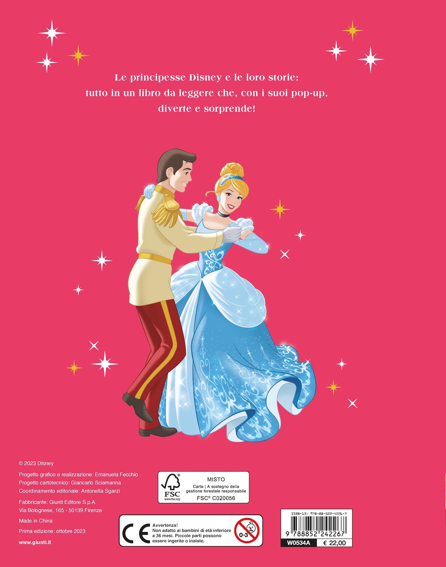Libro Pop-up Principesse Disney, Walt Disney