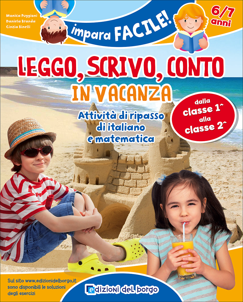 Leggo scrivo conto in vacanza - 6/7 anni::Attività di ripasso di italiano e matematica