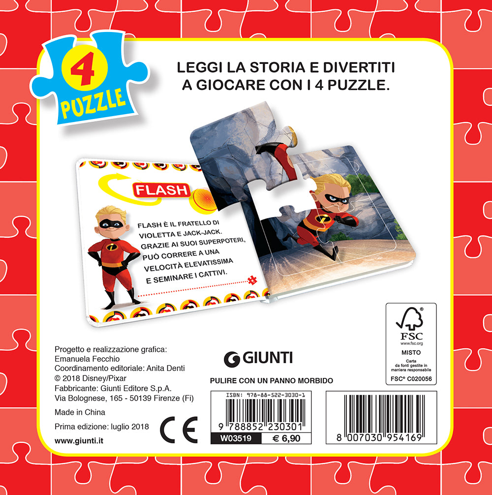 Libro Mini Puzzle - Gli Incredibili 2. Eroi in azione