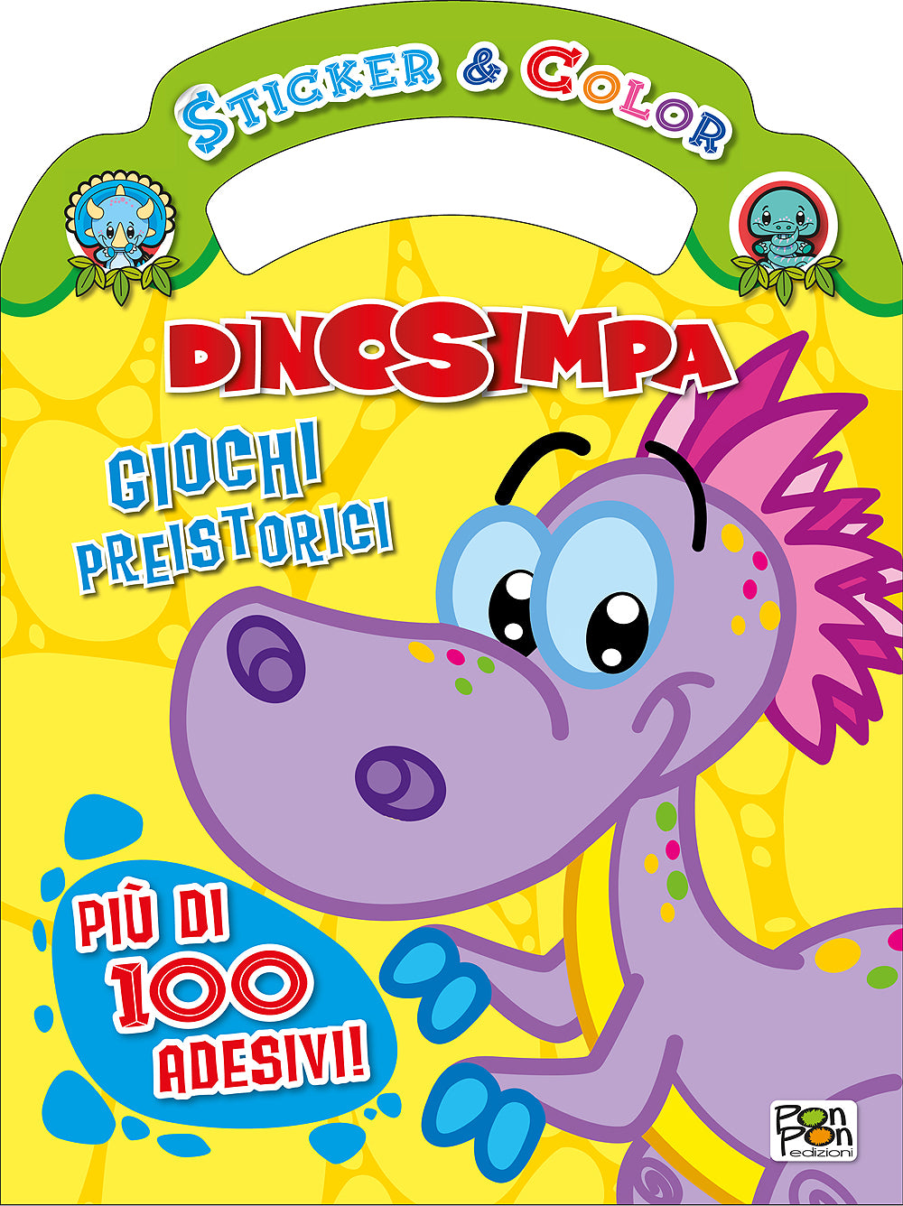 Sticker & Color Dinosimpa - Giochi preistorici::Più di 100 adesivi!