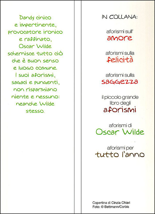 Aforismi di Oscar Wilde