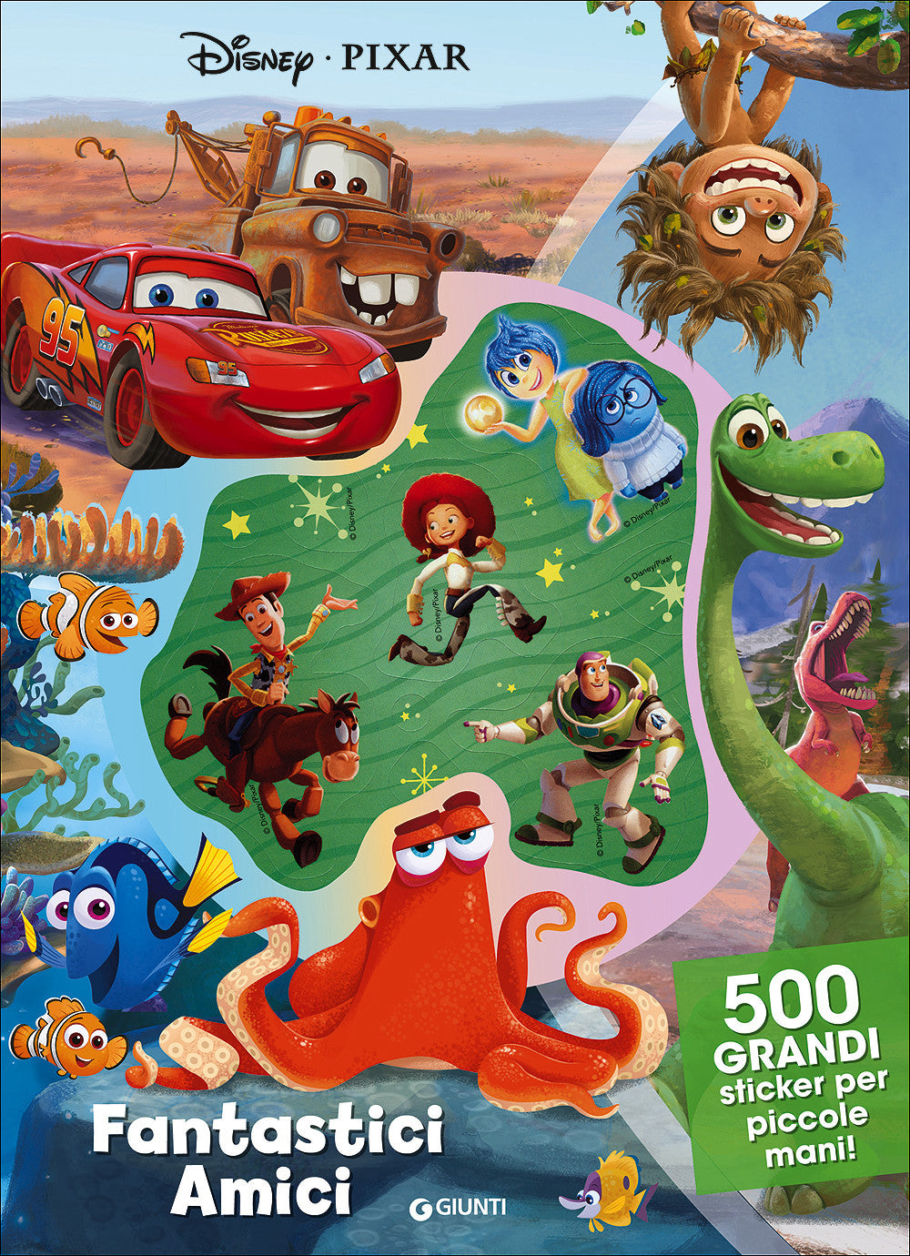 500/1000 Stickers - Disney-Pixar. Fantastici Amici::500 grandi sticker per piccole mani!