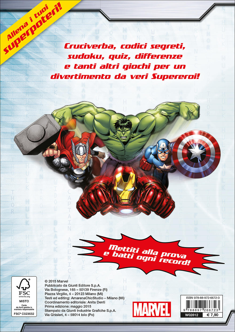 Il libro dei giochi da Supereroi - Avengers Assemble::Più di 150 sfide tutte da giocare!