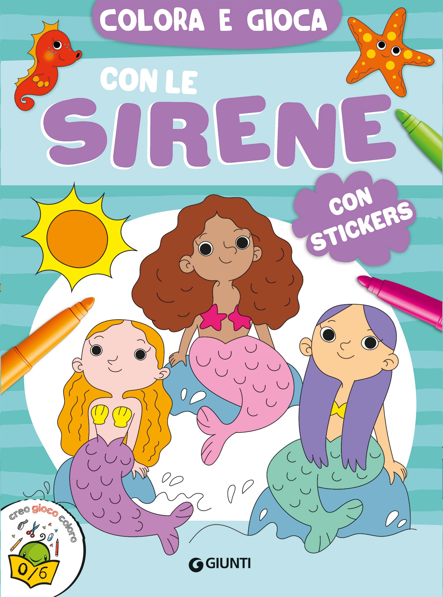 Colora e gioca con le sirene::Con stickers