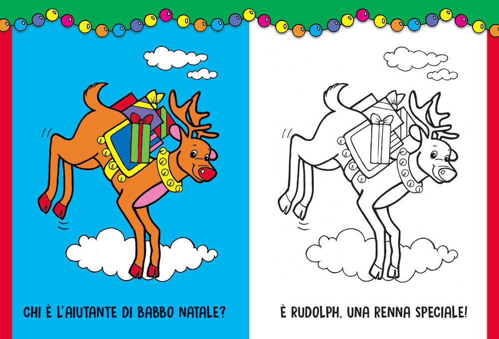 Colorare il Natale::Con stickers