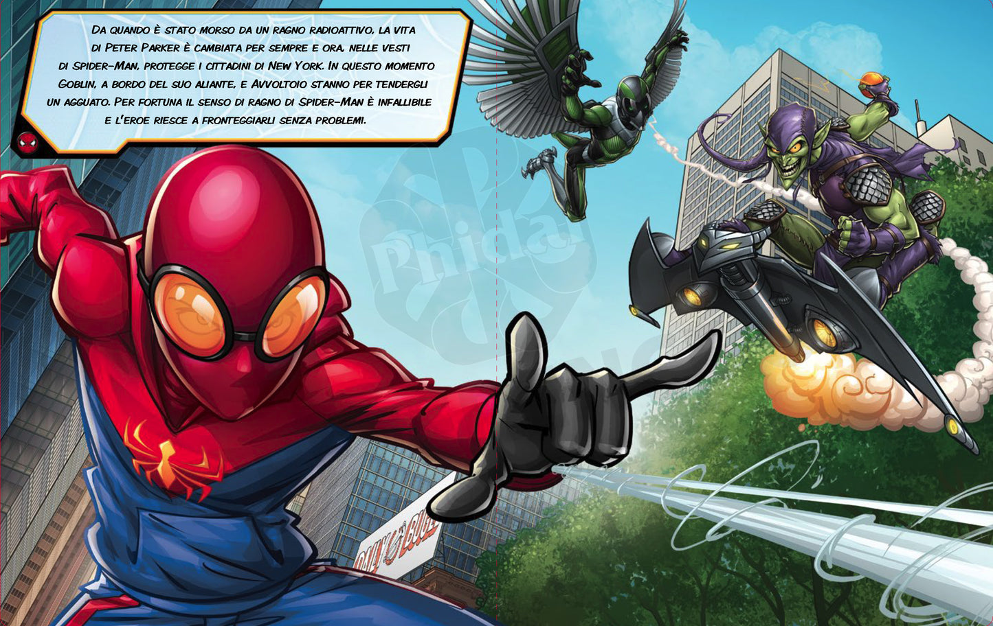 Spider-Man Maxi Box::Con 10 personaggi 3d, un libro e un maxi poster gioco