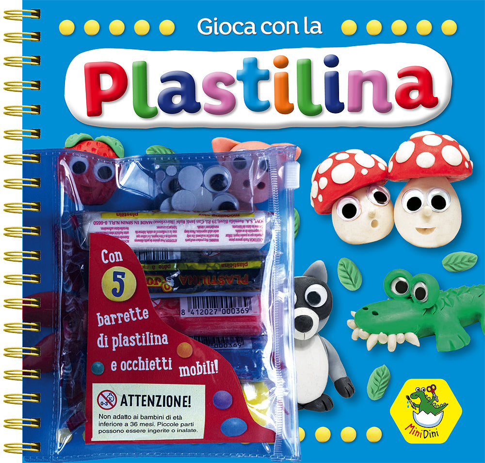 Gioca con la Plastilina::Con 5 barrette di plastilina e occhietti mobili!