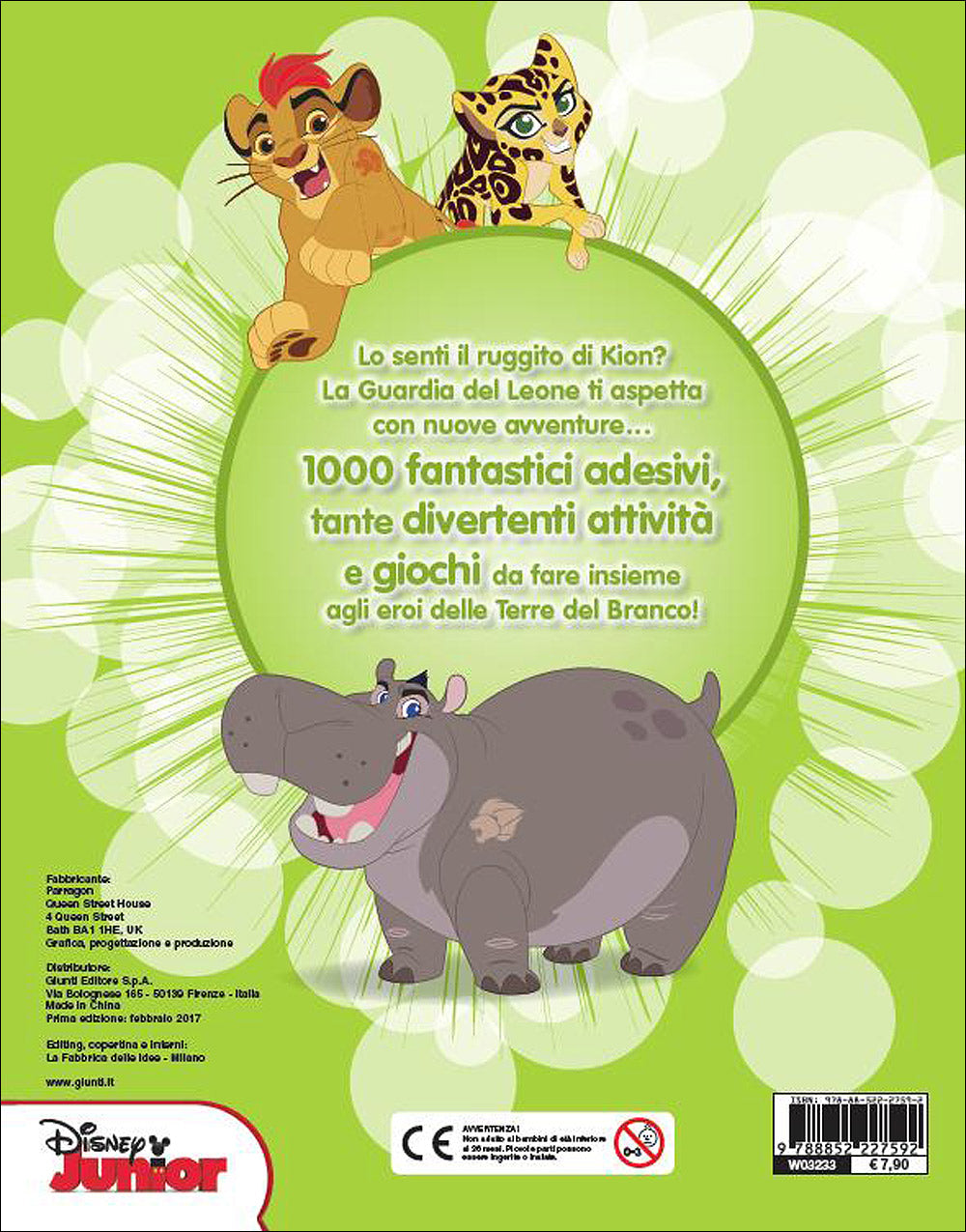 500/1000 Stickers - The Lion Guard. 1000 Stickers::Tanti giochi e attività!