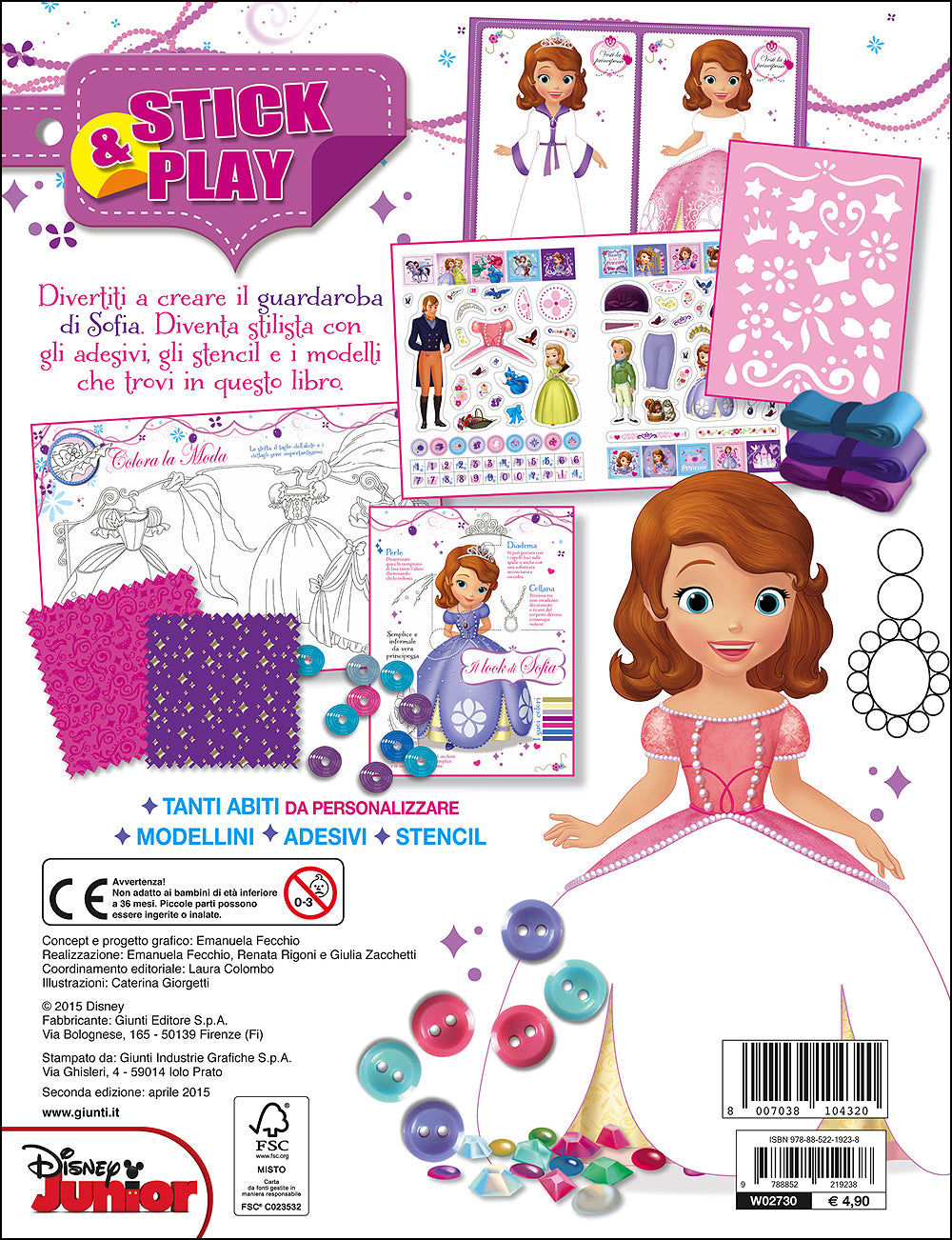 Stick&Play - Sofia la Principessa::Vesti e crea la moda - Più di 180 adesivi