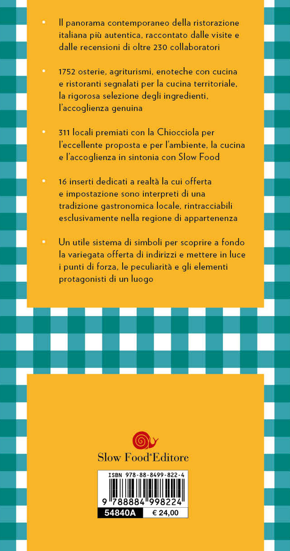 Osterie d'Italia 2024::Sussidiario del mangiarbene all'italiana