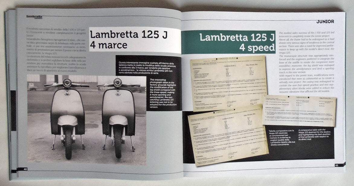 Lambretta Junior 50, 100, 125 :: Storia Modelli e documenti/History, models and documents (Ediz. bilingue italiano/inglese )
