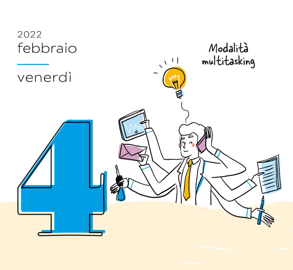 Calendario Pensa Positivo 2024 da tavolo (13.8 x 12.7 cm) - Libro