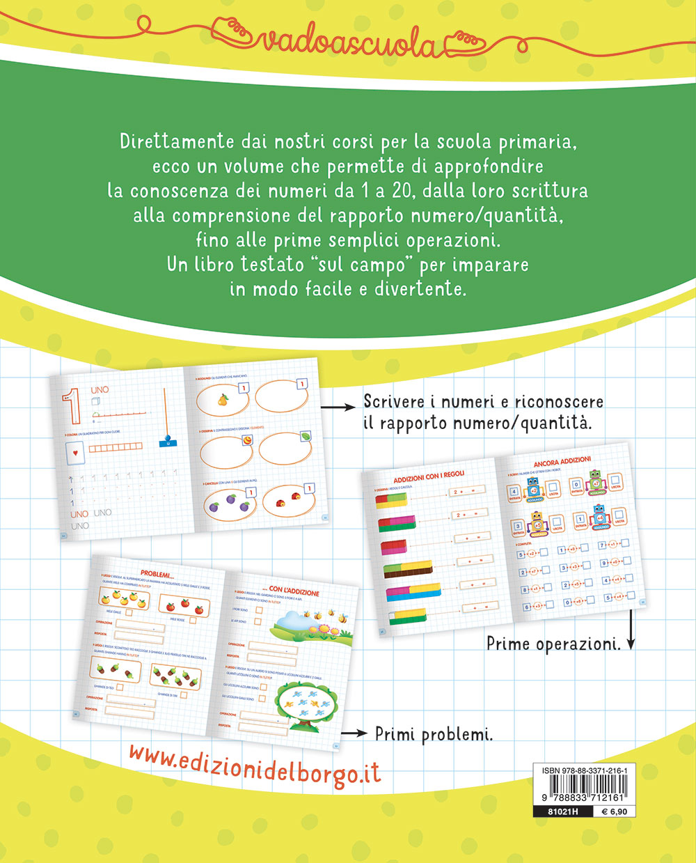 Il quaderno dei numeri da 1 a 20