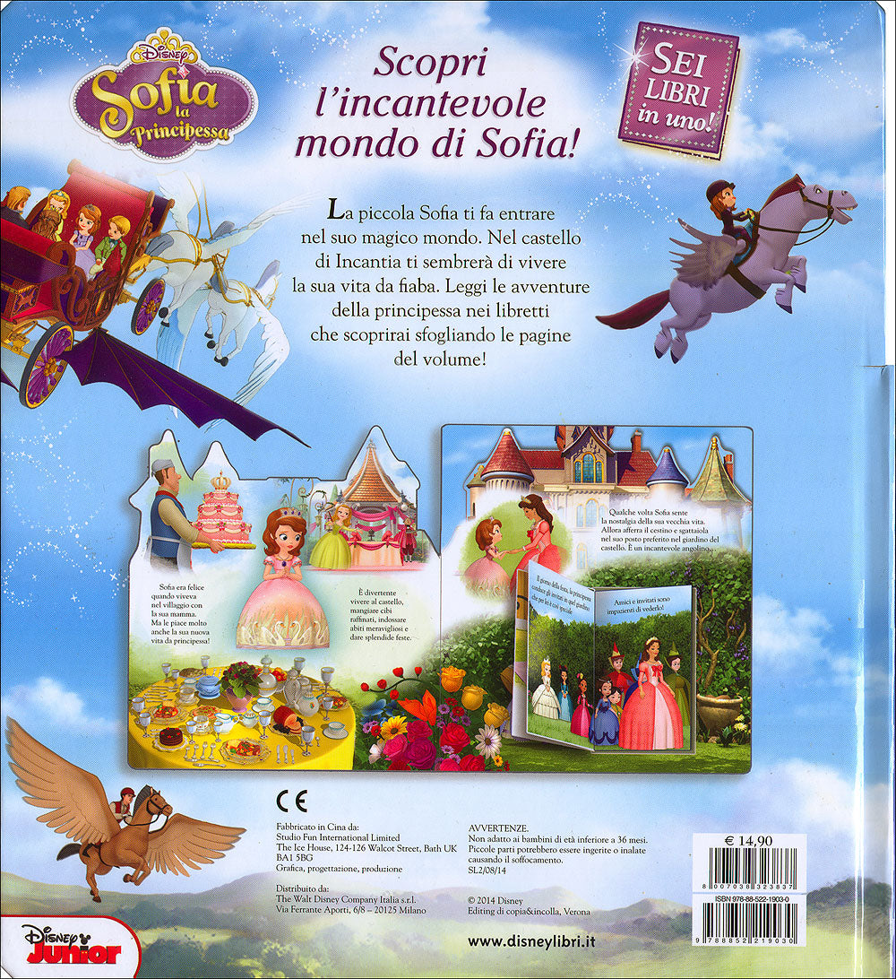 Sofia la Principessa - Il castello di Sofia::Apri le porte del castello ed entra nel magico mondo di Sofia! - Sei libri in uno!