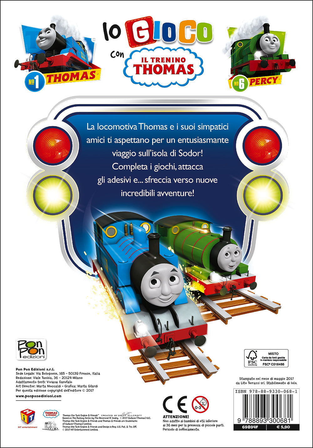 Io gioco con il Trenino Thomas::Più di 200 adesivi!