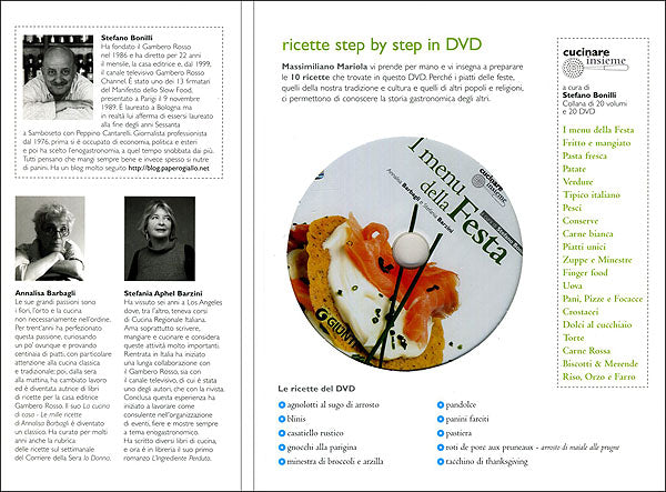 I menu della Festa + DVD::Ricette step by step in DVD - Collana curata da Stefano Bonilli