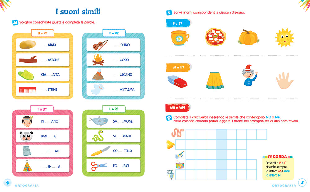 Imparo l'ortografia::Tante attività e giochi per non sbagliare più!