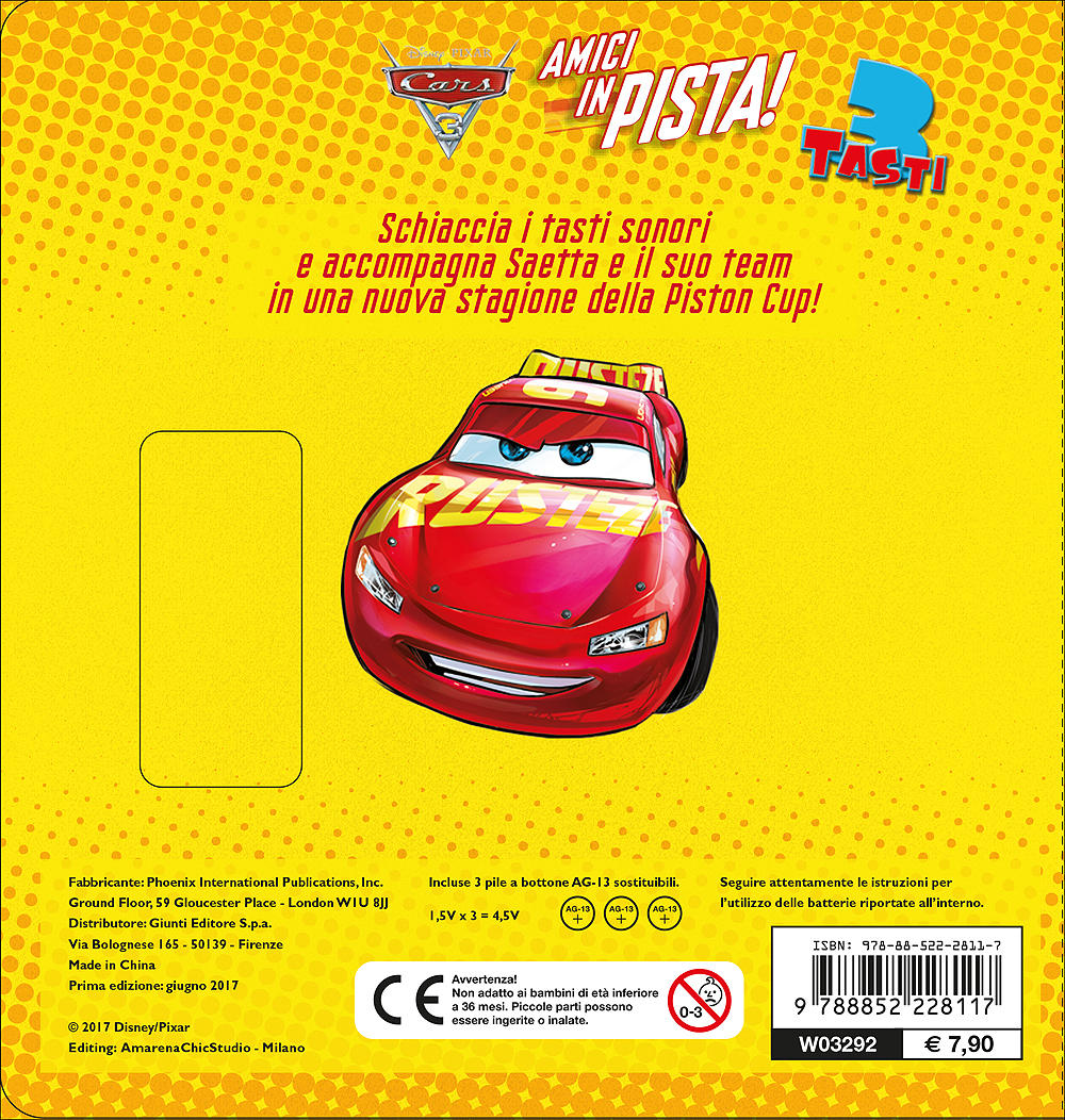 3 tasti - Cars 3. Amici in pista!