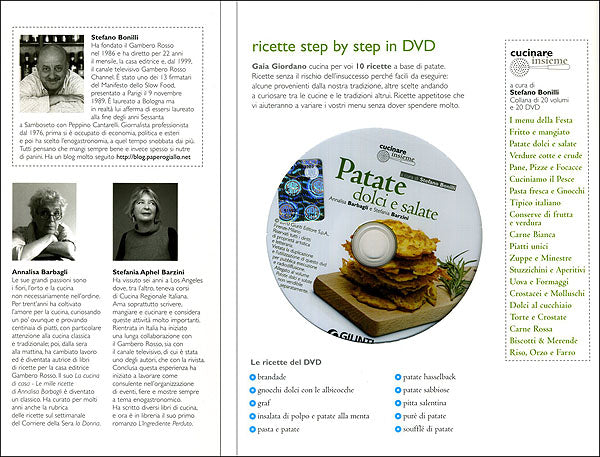 Patate dolci e salate + DVD::Ricette step by step in DVD - Collana curata da Stefano Bonilli