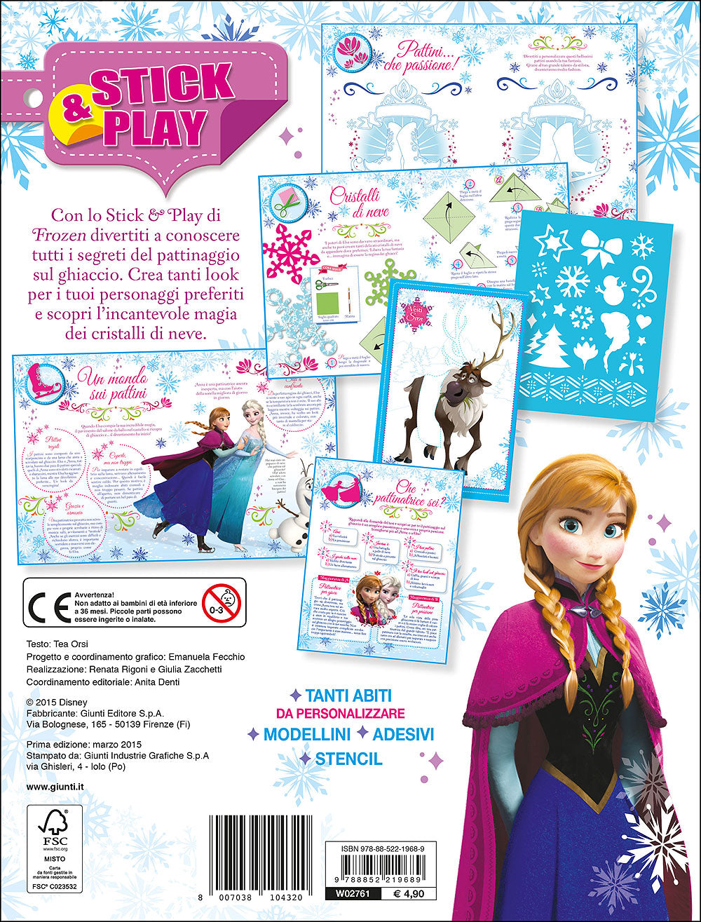 Stick&Play - Frozen. Crea un mondo di ghiaccio