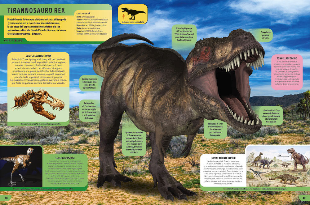 Il libro dei dinosauri::Enciclopedia super aggiornata con oltre 80 creature preistoriche