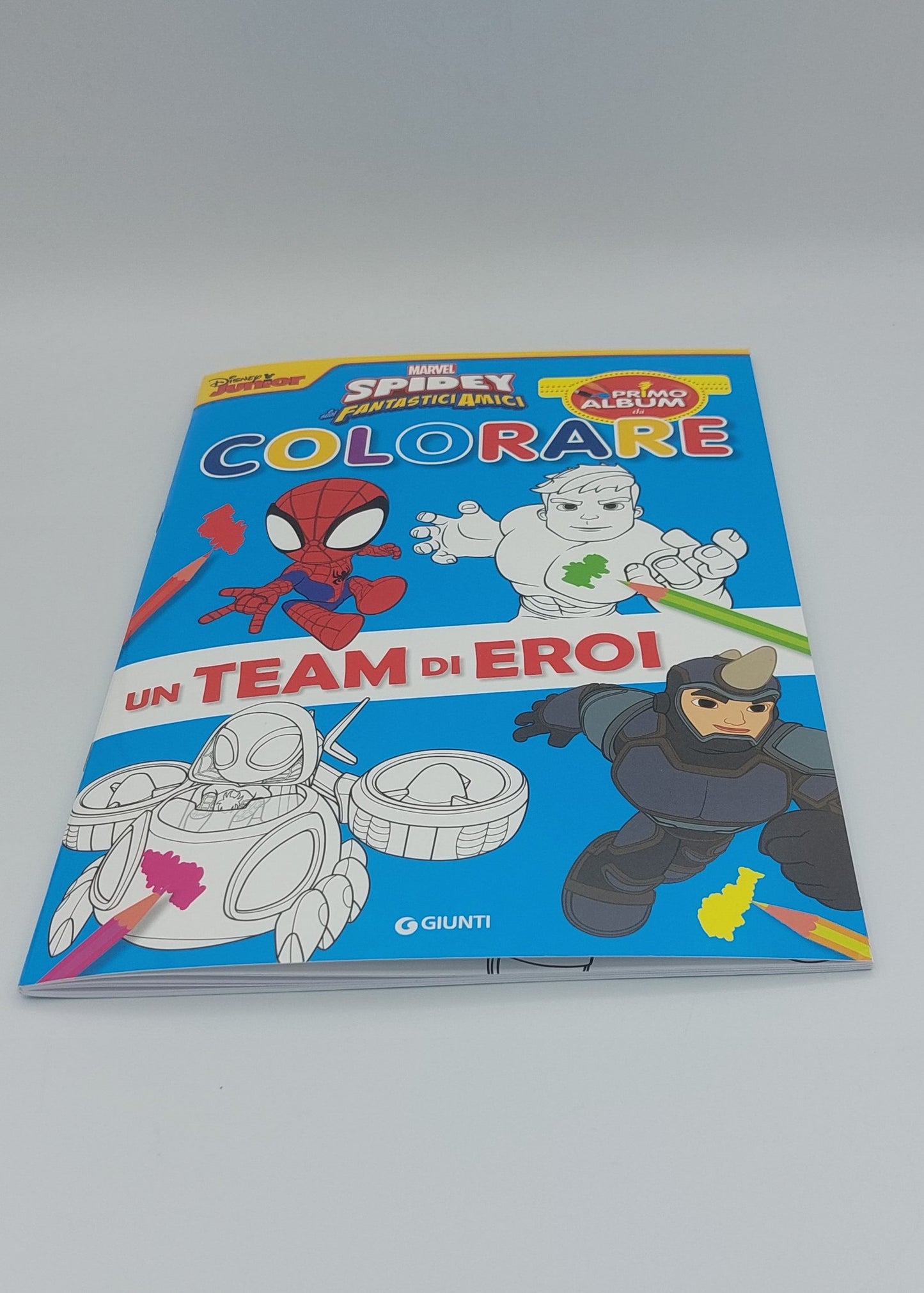 Primo album da colorare Marvel Spidey e i suoi fantastici amici::Un team di eroi