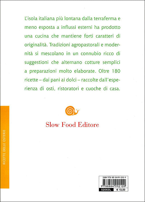 Ricette di Osterie di Sardegna::184 piatti tipici e tradizionali