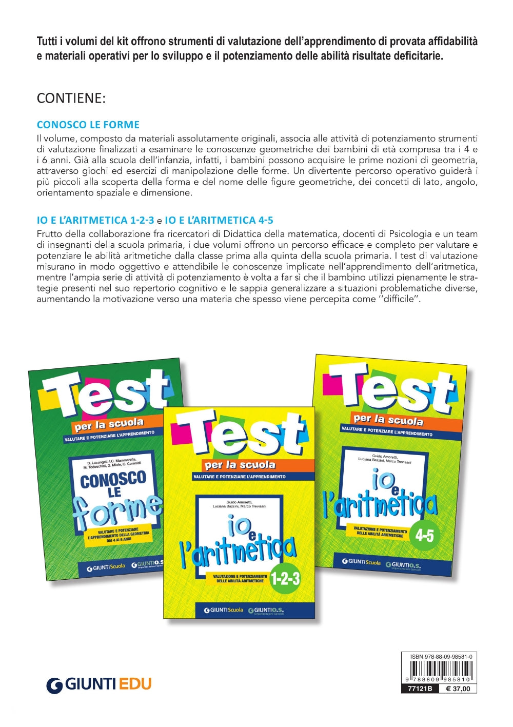 Valutare e potenziare le abilità matematiche di base::Contiene 3 volumi